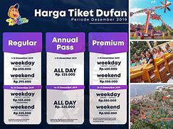 Harga Tiket Dufan Rombongan 2022